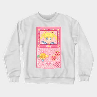 Anime Handheld Pixel Art Crewneck Sweatshirt